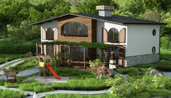 Project of house and landscape, village Sulitsa